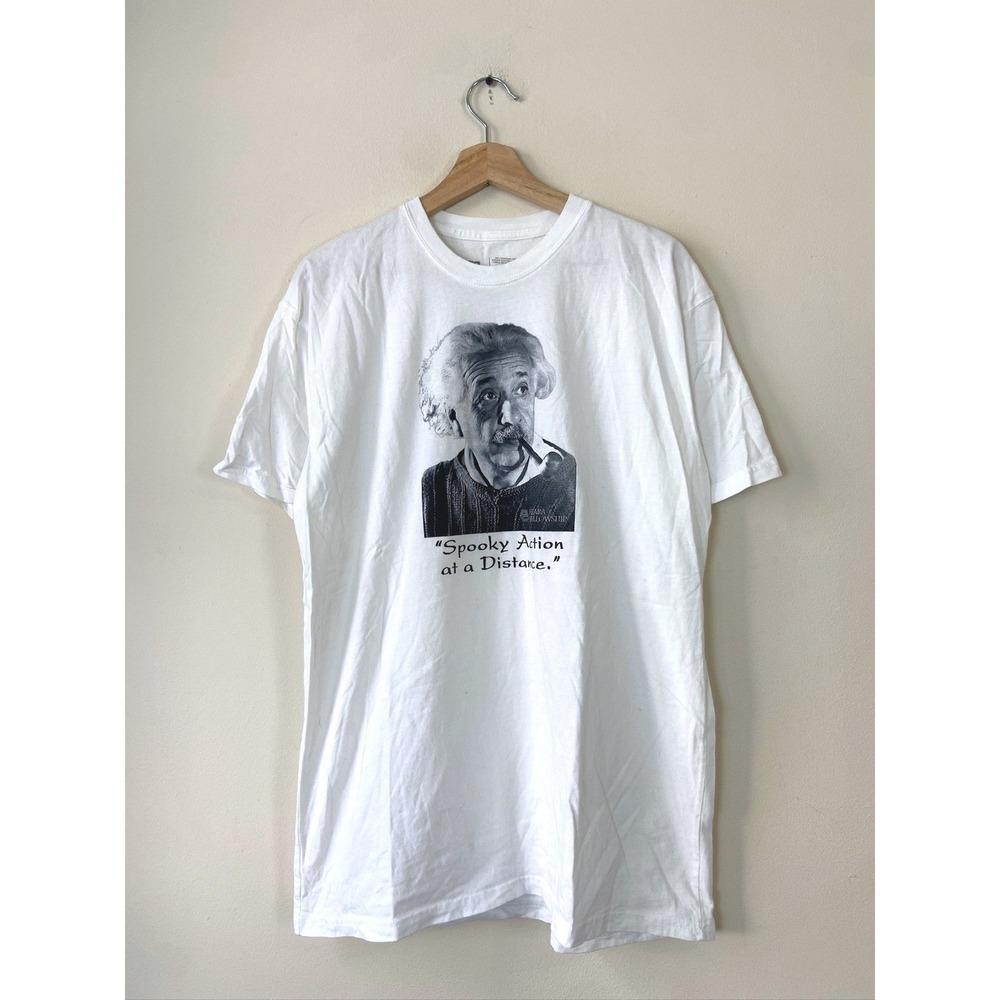 Elara Foundation Albert Einstein Quote White Graphic Print‎ Tee Shirt
